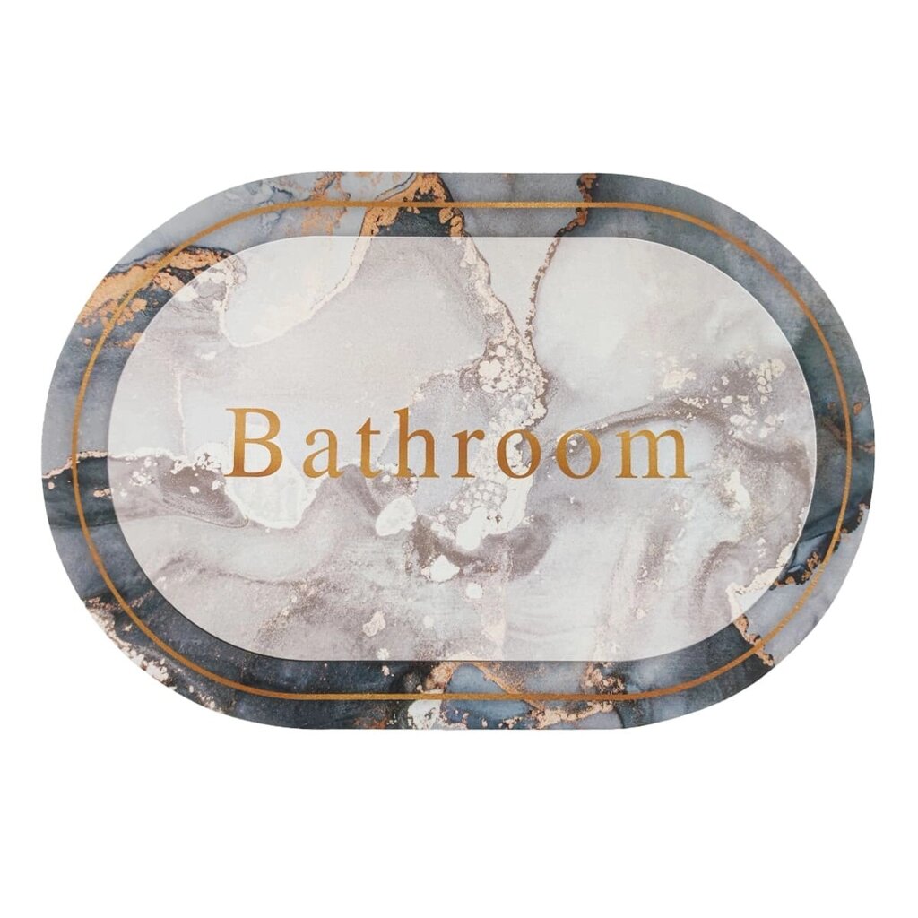 Вологопоглинаючий килимок мармур "Bathroom" 38*58CM*3MM (D) SW-00001569 від компанії Фортеця - фото 1