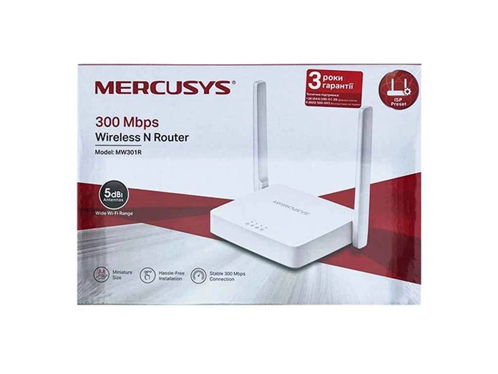 Wi-Fi роутер MW301R 300Mbps білий ТМ MERCUSYS від компанії Фортеця - фото 1