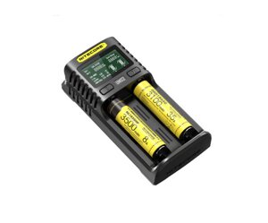 Зарядний пристрій універсальний Nitecore Digicharger UM2, 2 канали, LCD дисплей, підтримує Li-ion, Ni-MH і