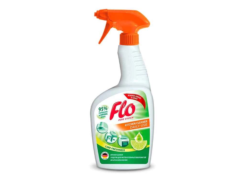 Засіб д/видалення жиру д/Кухонь Kitchen Cleaner 750мл ТМ Flo від компанії Фортеця - фото 1