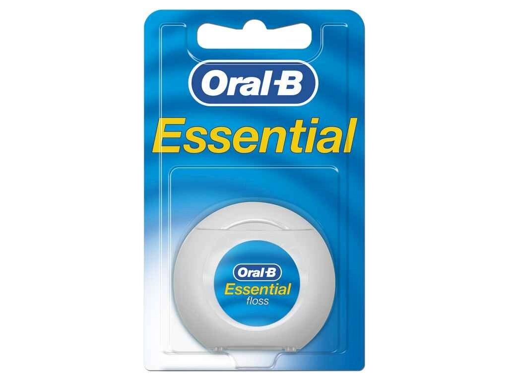 Зубна нитка ORAL-B Essential floss Waxed м'ятна, 50м від компанії Фортеця - фото 1