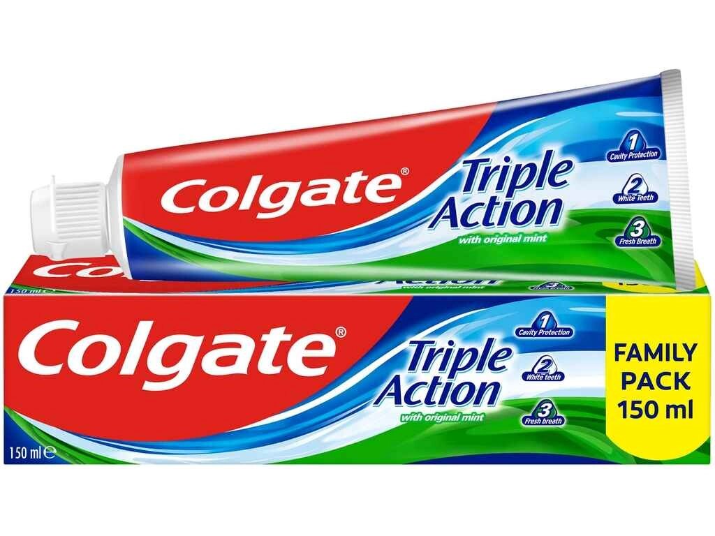 Зубна паста 150мл Потрійна Дія комплексна ТМ COLGATE від компанії Фортеця - фото 1