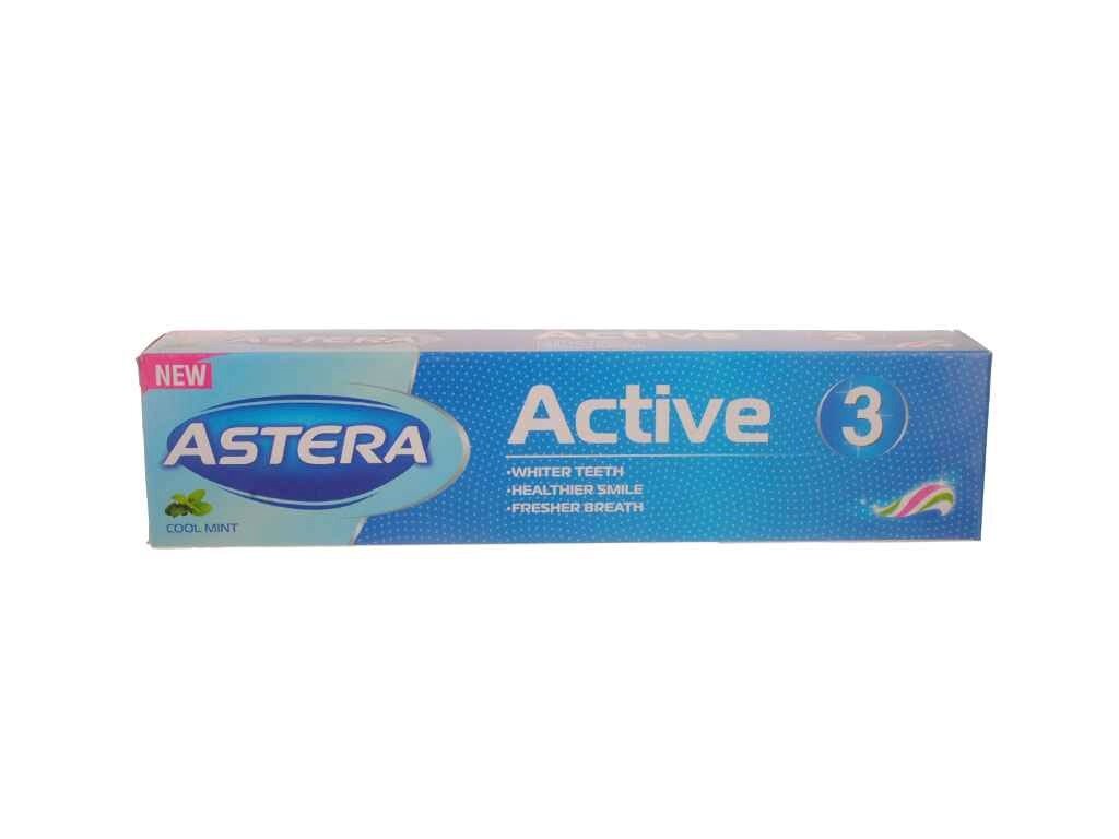 Зубна паста 50г Active 3 Потрійна дія ТМ ASTERA від компанії Фортеця - фото 1