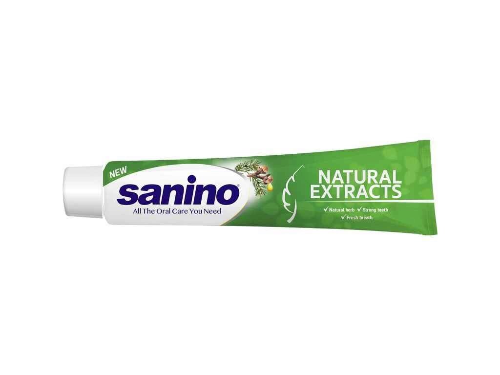 Зубна паста 50мл natural extracts з натур екст ТМ Sanino від компанії Фортеця - фото 1