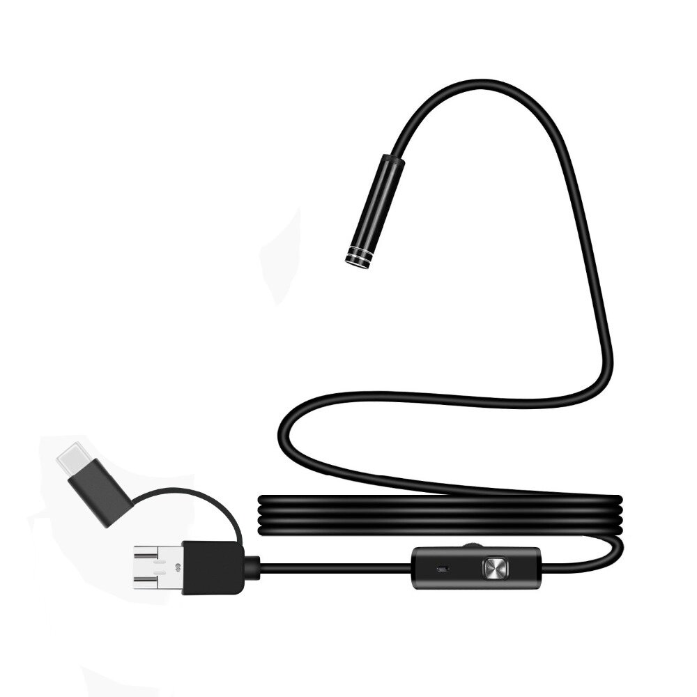 2  In 1 MicroUSB/PC HD ендоскоп, м'який провід, 2м від компанії Price Killer - фото 1