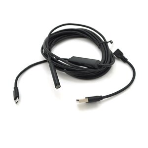 2 In 1 MicroUSB/PC HD ендоскоп, міні камера 7.0 mm, м'який провід, 3,5 м