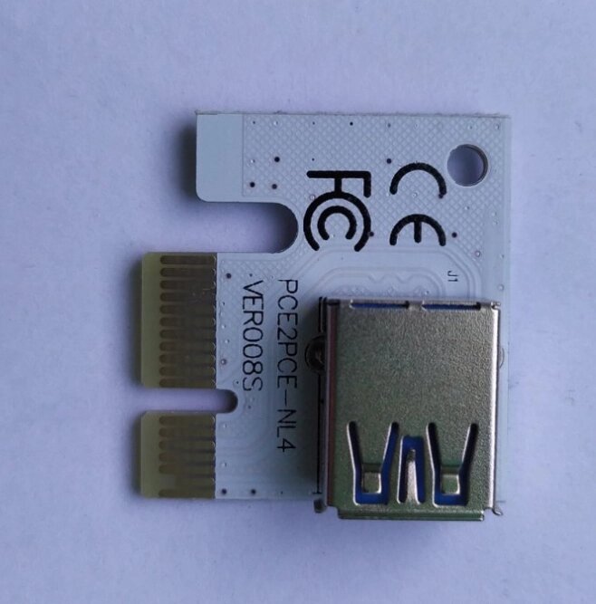 Адаптер - перехідник PCE-NL4 з PCI-e x1 на USB 3.0, VER008S, OEM від компанії Price Killer - фото 1