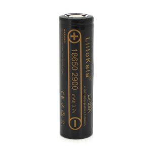 Акумулятор 18650 Li-Ion LiitoKala Lii-29A, 2900mah （2850-2950mah）3.7V (2.75-4.2V), Black, PVC BOX Q2, ціна за 1 шт