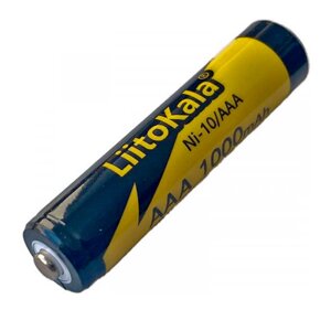 Акумулятор LiitoKala Ni-10/AAA 1.2V AAA 1000mAh NiMH Rechargeable Battery, 5 штук у shrink, ціна за shrink