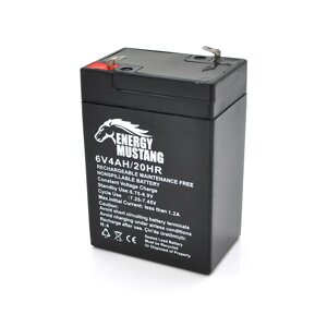 Акумуляторна батарея EnergyMustang EM-640 AGM 6V 4Ah (70 x 48 x 101) 0.66 kg Q20/2000