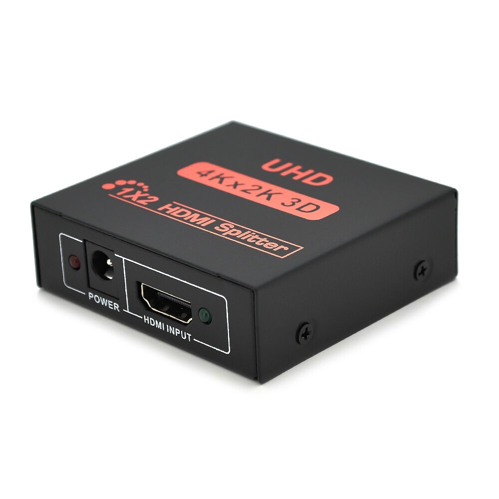 Активний HDMI сплітер 1 = > 2 порту, 4K, 2K, 3D, 1080Р, 1,4 версія, DC5V/2A Q50, Box від компанії Price Killer - фото 1