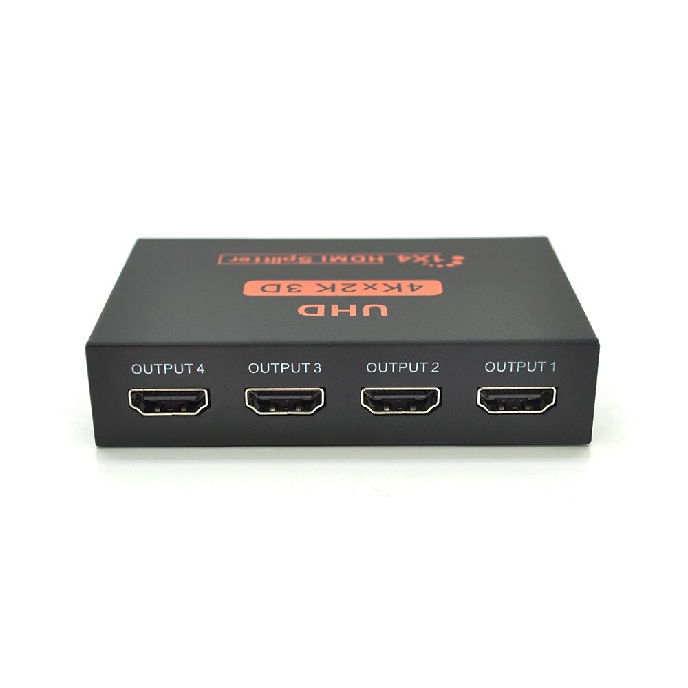 Активний HDMI сплітер 1 = > 4 порту, 4K, 2K, 3D, 1080Р, 1,4 версія, DC5V/2A, Box від компанії Price Killer - фото 1