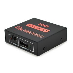 Активний HDMI сплітер 1 =2 порту, 4K, 2K, 3D, 1080Р, 1,4 версія, DC5V/2A Q50, Box