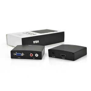 Активний конвертер HDMI (input) на VGA (output) + Audio Adapter, Black, 4K/2K, Пакет