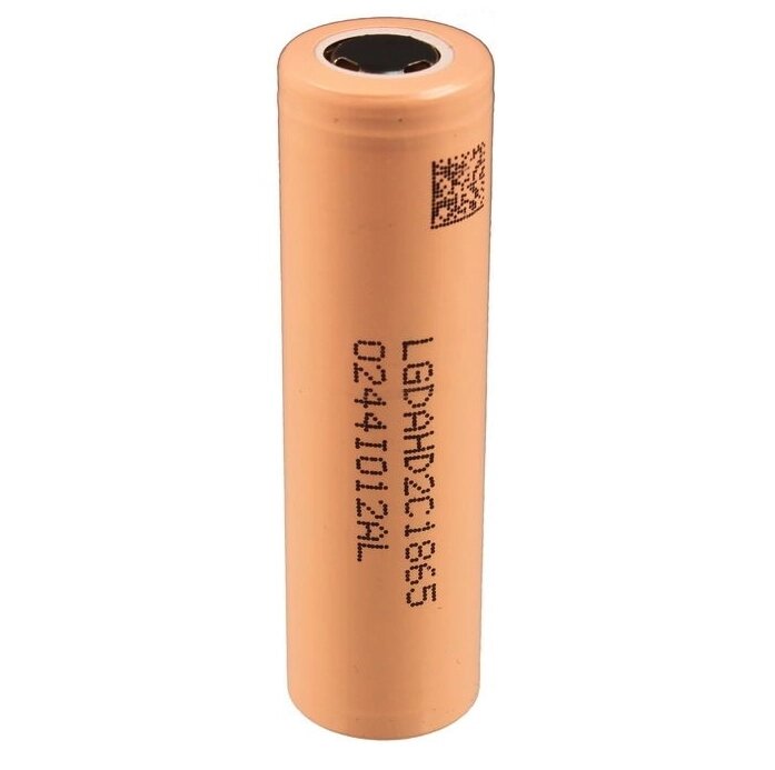 Акумулятор 18650 Li-Ion LG LGDAHD2C1865, 2100mAh, 25A, 4.2/3.7/2.5V, BEIGE, PVC BOX, 2 шт в упаковці, ціна за 1 шт від компанії Price Killer - фото 1