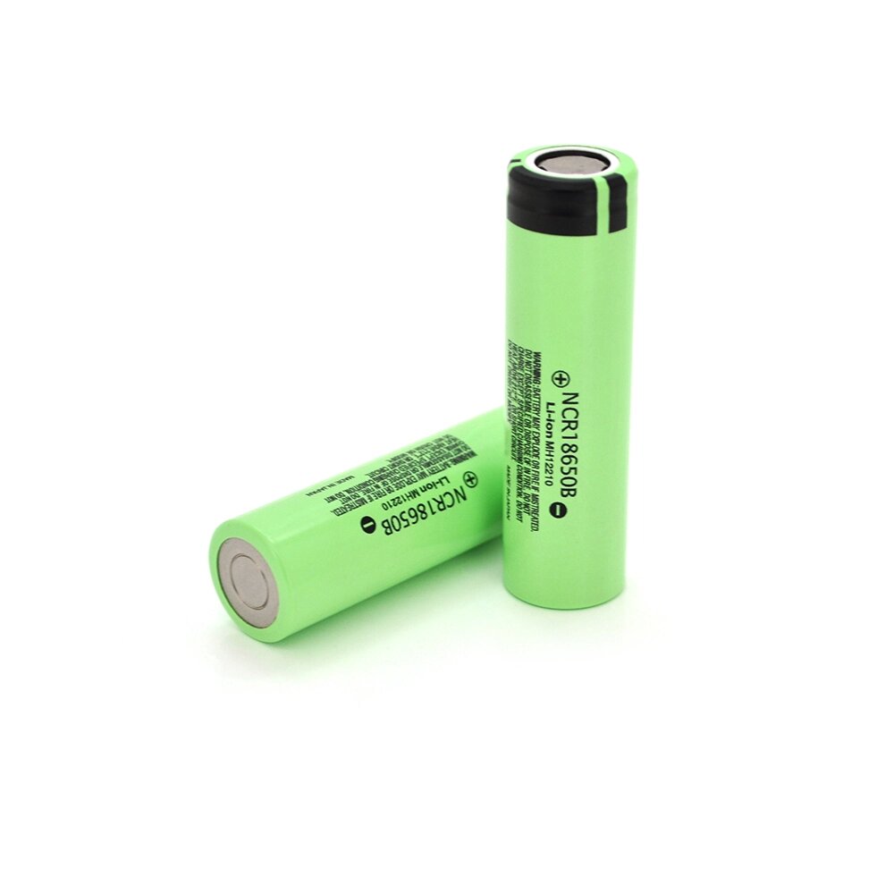 Акумулятор 18650 Li-Ion Panasonic NCR18650B, 3400mAh, 6.8A, 4.2/3.6/2.5V, GREEN (FLAT TOP), OEM від компанії Price Killer - фото 1