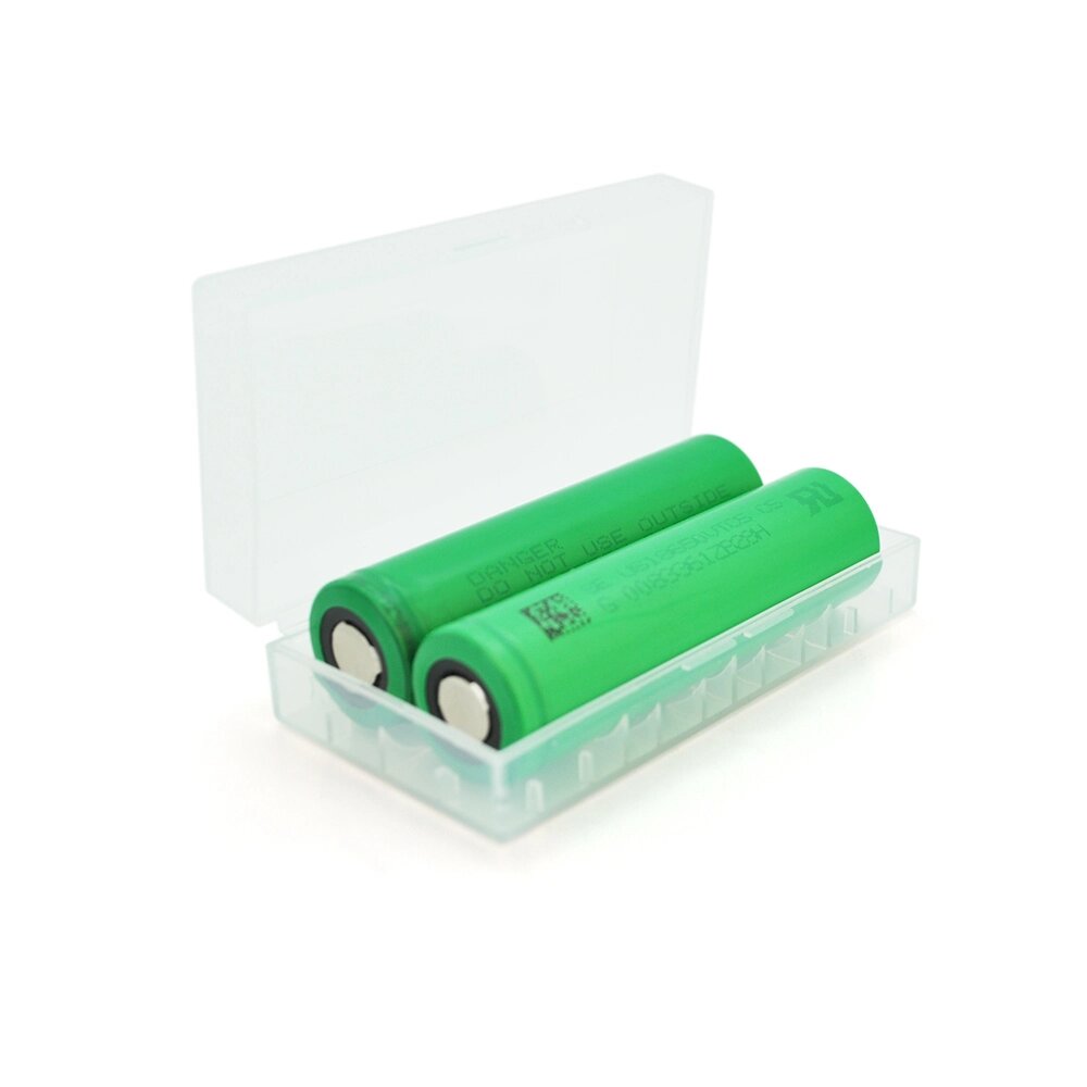 Акумулятор 18650 Li-Ion Sony US18650VTC5, 2600mAh, 20A, 4.2/3.6/2.5V, GREEN, PVC BOX, 2 шт в упаковці, ціна за 1 шт від компанії Price Killer - фото 1