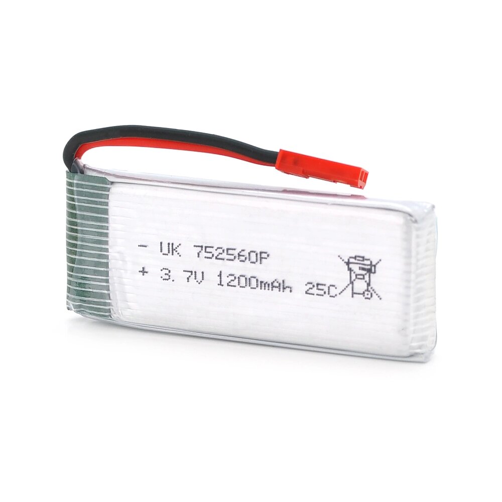 Акумулятор 7,5*25*60P 25C, 3.7V (900mAh), 2 контакту від компанії Price Killer - фото 1