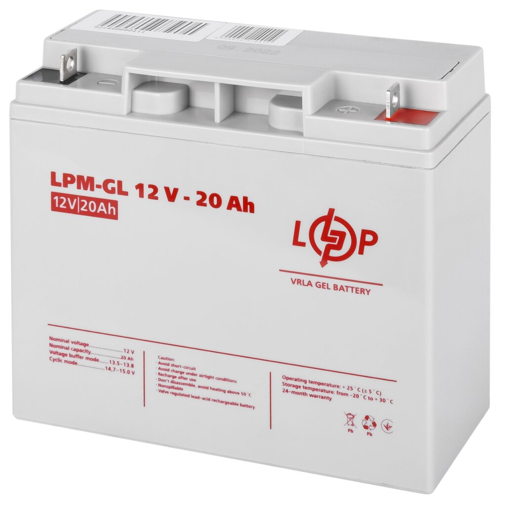 Акумулятор гелевий LPM-GL 12V - 20 Ah від компанії Price Killer - фото 1