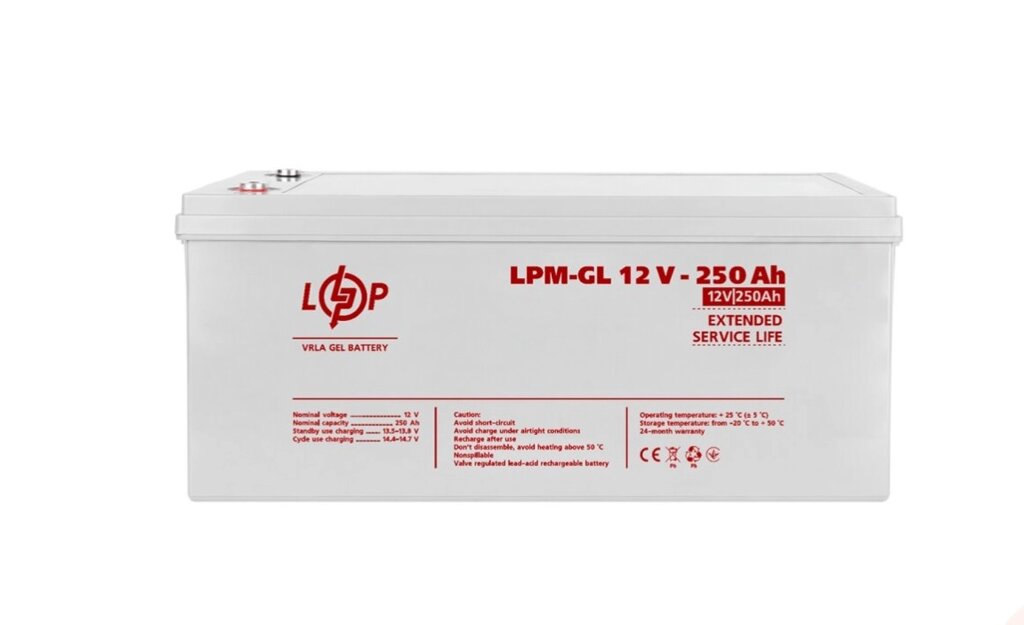 Акумулятор гелевий LPM-GL 12V - 250 Ah від компанії Price Killer - фото 1