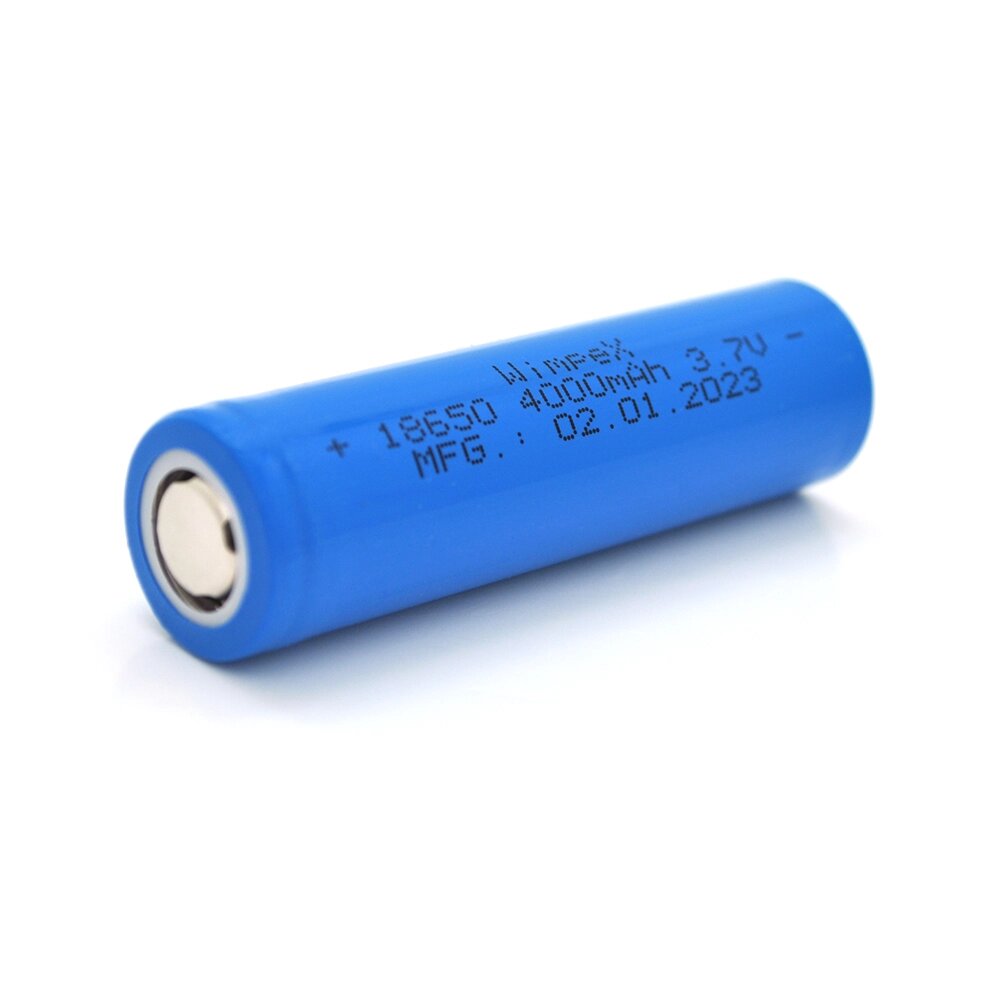 Акумулятор WMP-4000 18650 Li-Ion Flat Top, 1800mAh, 3.7V, Blue від компанії Price Killer - фото 1