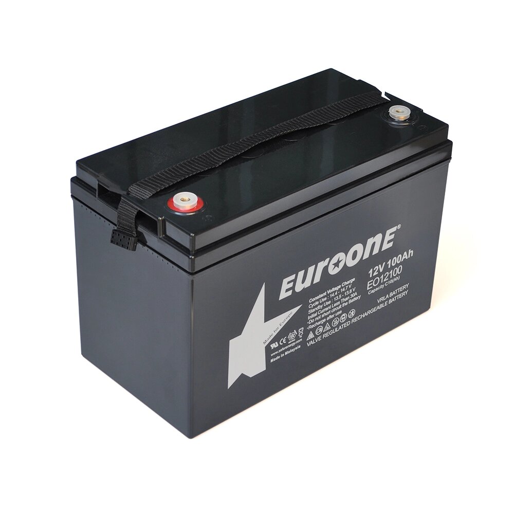 Акумуляторна батарея AGM EUROONE RO12100, Black Case, 12V 100.0Ah ( 345 x 180 x 270 ), 28,2 кг, Q1 від компанії Price Killer - фото 1