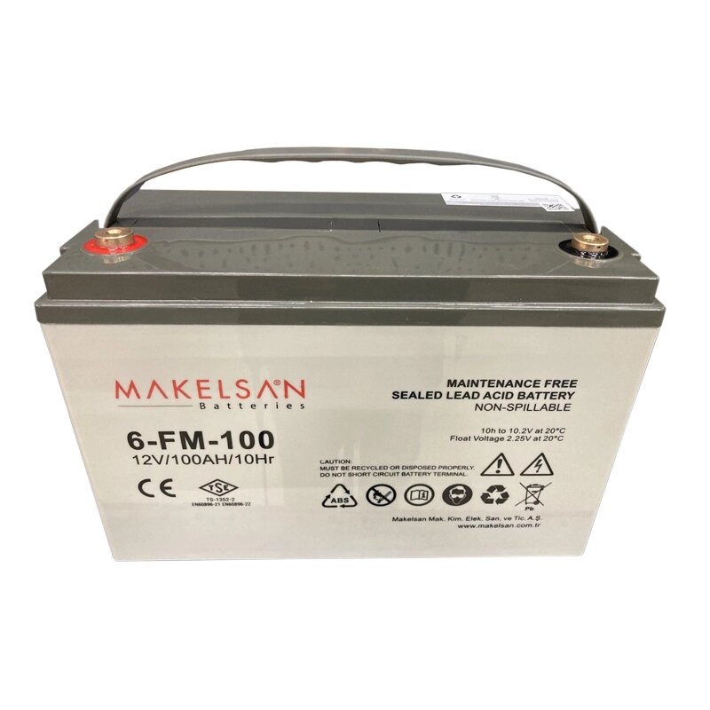 Акумуляторна батарея AGM MAKELSAN 6-FM-100, Gray Case, 12V 100.0Ah ( 329 x 172 x 218 ) Q1 від компанії Price Killer - фото 1