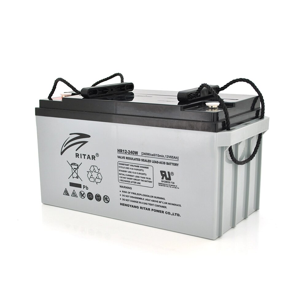 Акумуляторна батарея AGM RITAR HR12240W, Gray Case, 12V 65.0Ah ( 350 х 167 х 182 (182 ) 19.50 kg Q1/48 від компанії Price Killer - фото 1