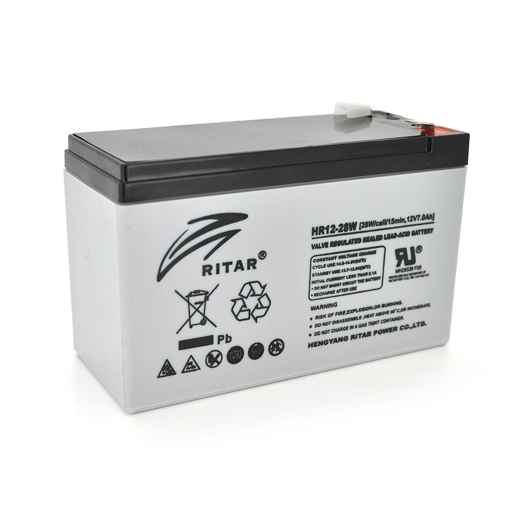 Акумуляторна батарея AGM RITAR HR1228W, Gray Case, 12V 7.0Ah ( 151 х 65 х 94 (100 ) 2.17kg Q10420 від компанії Price Killer - фото 1