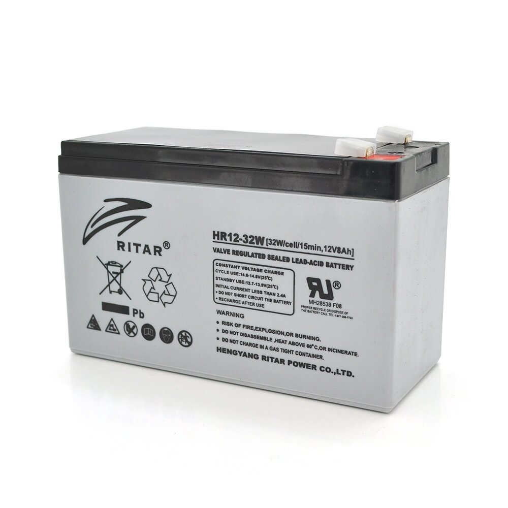 Акумуляторна батарея AGM RITAR HR1232W, Gray Case, 12V 8.0Ah ( 151 х 65 х 94 (100 ) 2.20kg Q10 від компанії Price Killer - фото 1