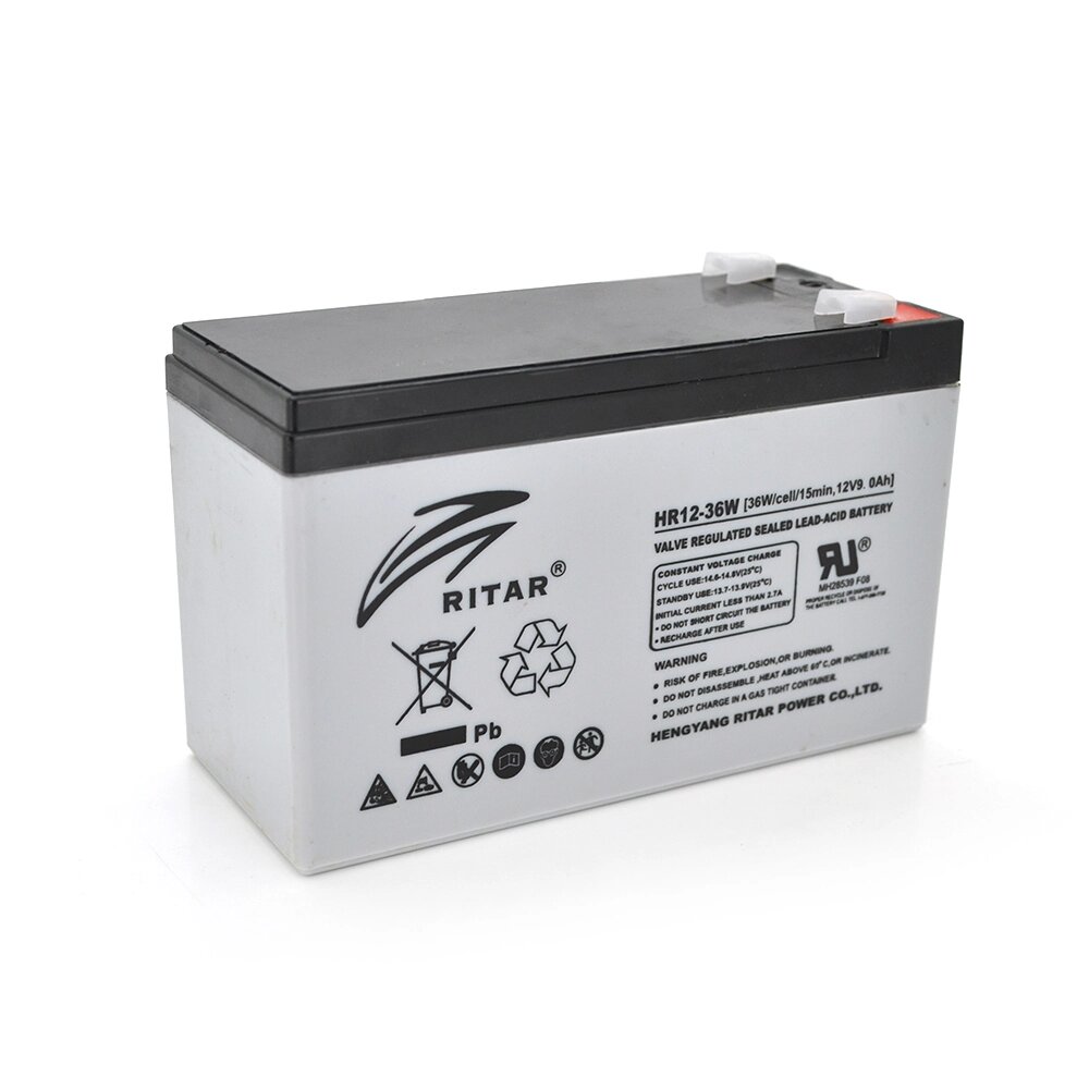 Акумуляторна батарея AGM RITAR HR1236W, Gray Case, 12V 9.0Ah ( 151 х 65 х 94 (100 ) 2.60kg Q10 від компанії Price Killer - фото 1