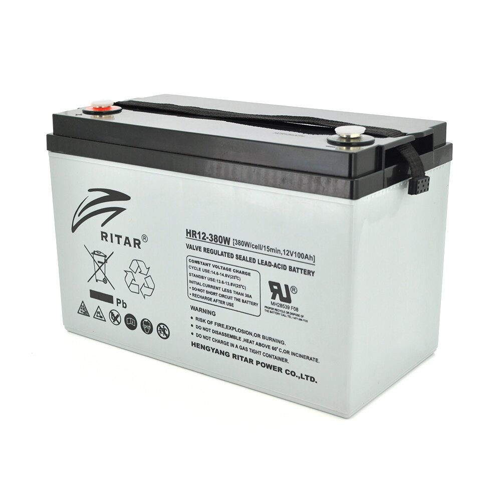 Акумуляторна батарея AGM RITAR HR12380W, Gray Case, 12V 100.0Ah ( 328 х 172 х 215 (220 )) 30.50kg Q1/36 від компанії Price Killer - фото 1