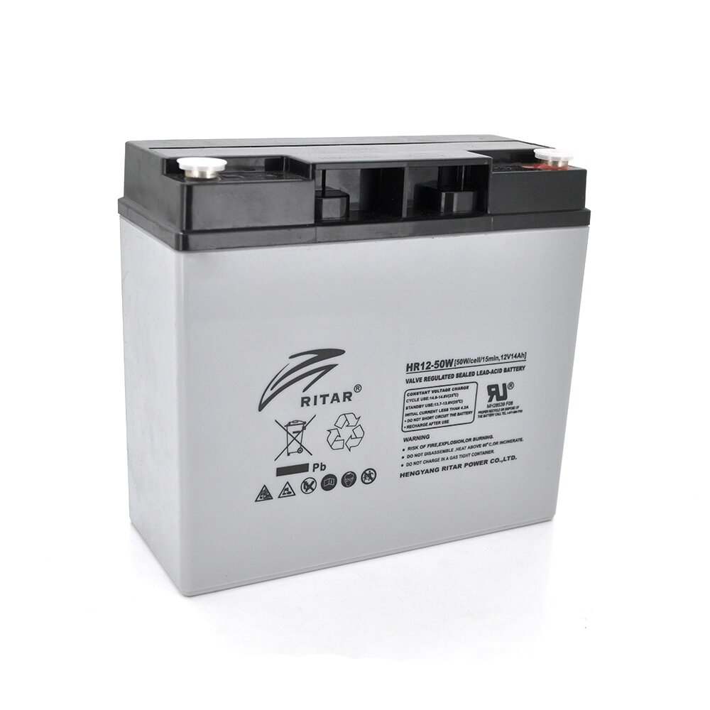 Акумуляторна батарея AGM RITAR HR1250W, Gray Case, 12V 14.0Ah ( 181 х 77 х 167 ) 4.30kg Q4 від компанії Price Killer - фото 1