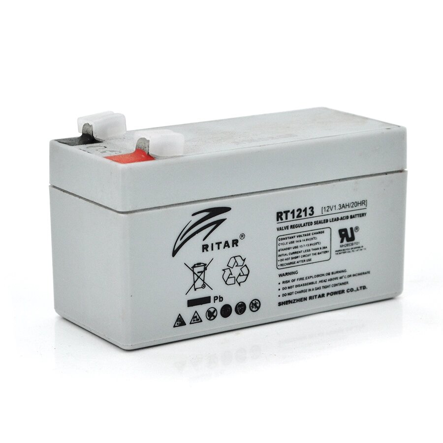 Акумуляторна батарея AGM RITAR RT1213, Black Case, 12V 1.3Ah  ( 98 х 44 х 53 (59) ), 0.9kg Q20 від компанії Price Killer - фото 1