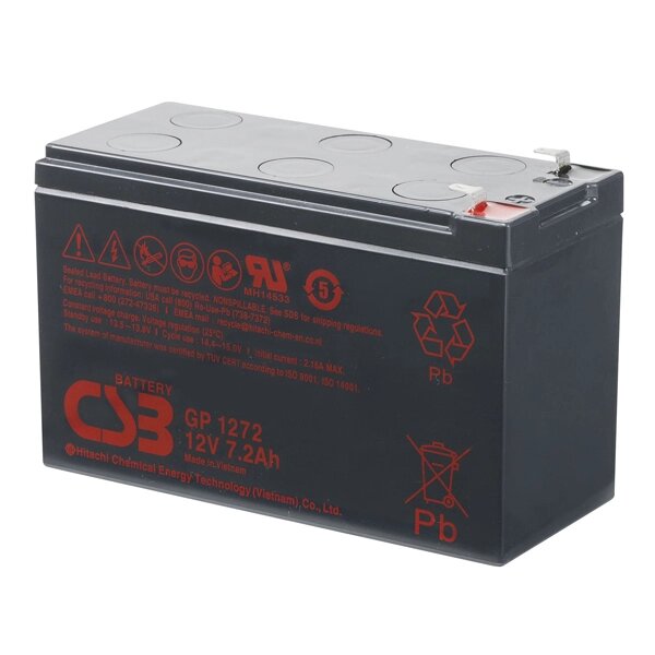 Акумуляторна батарея CSB GP1272F2, 12V 7,2Ah (25W) ( 151х65х100мм ) 1.9кг Q10/420 від компанії Price Killer - фото 1