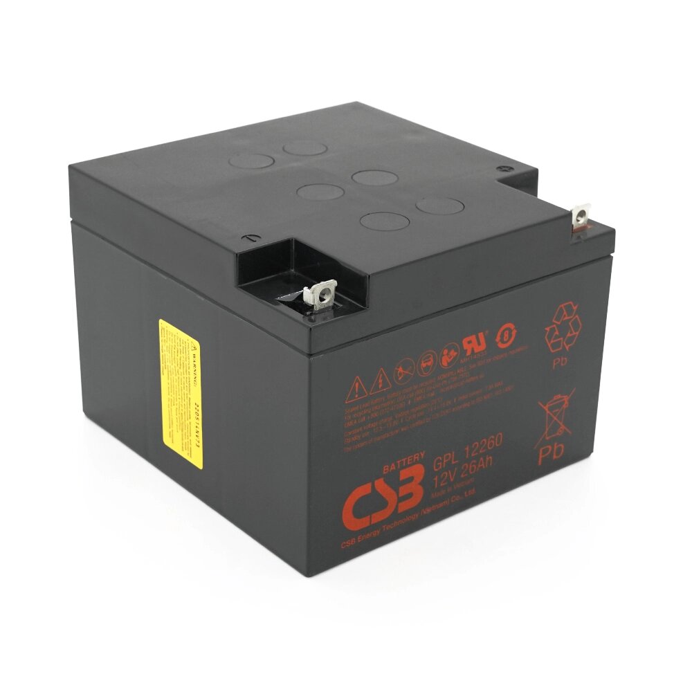 Акумуляторна батарея CSB GPL12260, 12V 26Ah (166 х175 х125 мм), 8.5 kg Q2/72 (В'ЄТНАМ) від компанії Price Killer - фото 1