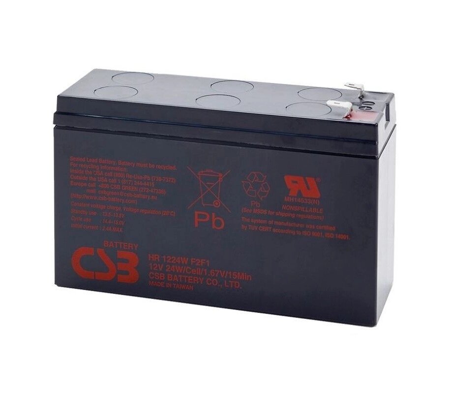 Акумуляторна батарея CSB HR1224WF2, 12V 6.5AH (151х51х94мм) , 1.98 kgQ12 від компанії Price Killer - фото 1