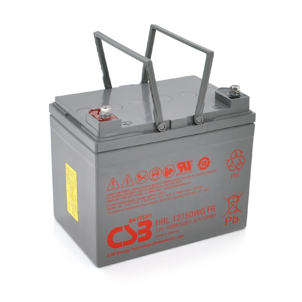 Акумуляторна батарея CSB HRL12150WFR, 12V 38Ah ( 195х130х172мм ) , 11.75 kg Q1/72 ( В'ЄТНАМ ) від компанії Price Killer - фото 1