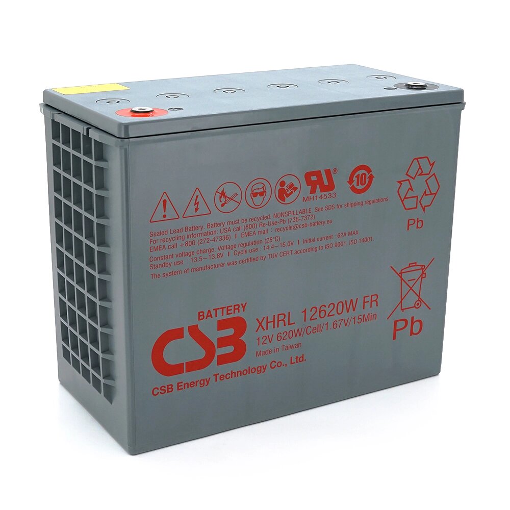 Акумуляторна батарея CSB XHRL12620W, 12V 139Ah (342х275х170мм), 47.2 kg від компанії Price Killer - фото 1