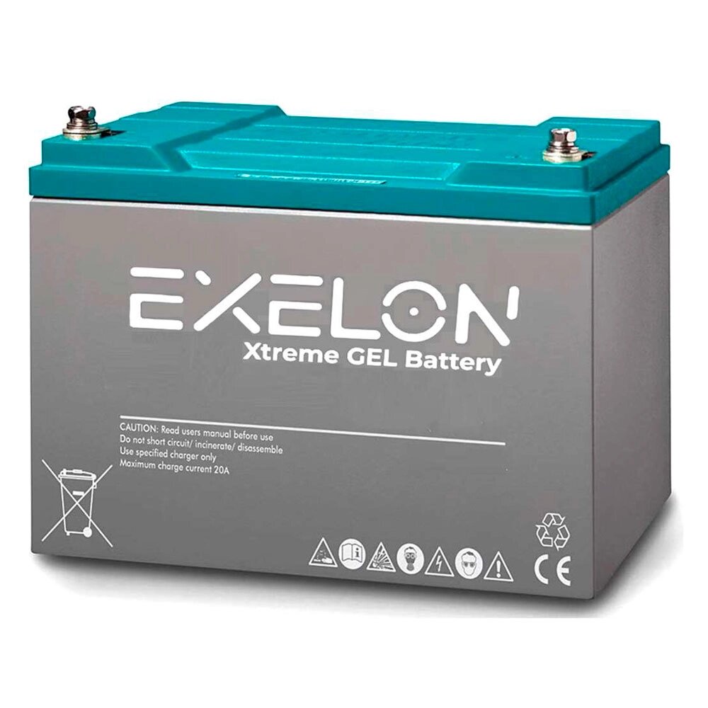 Акумуляторна батарея EXELON 100-12 GEL 12V 100 Ah (330 x 173 x 218), 30.4 kg Grey Q1/48 від компанії Price Killer - фото 1