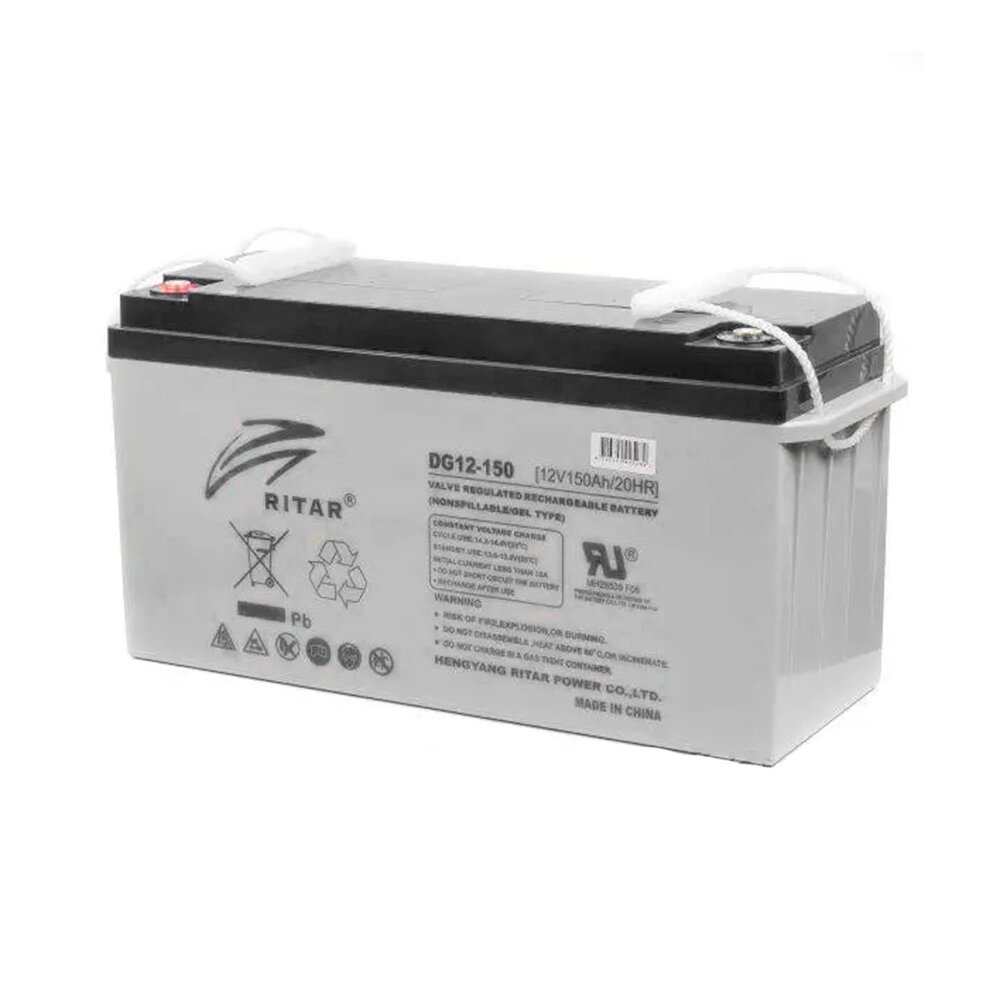 Акумуляторна батарея GEL RITAR DG12-150, Gray Case, 12V 150.0Ah  ( 483 х 170 х 242) Q1/25 від компанії Price Killer - фото 1