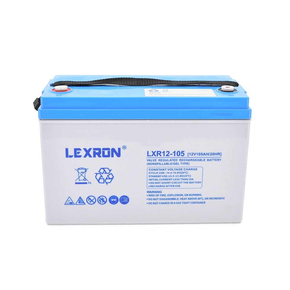 Акумуляторна батарея Lexron LXR12-105 GEL 12V 105AH DEEP CYCLE (330 x 171 x219) 30 kg від компанії Price Killer - фото 1