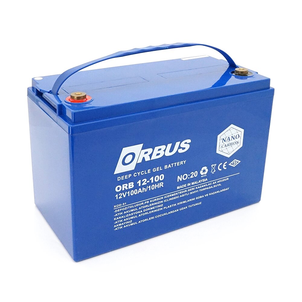 Акумуляторна батарея ORBUS CG12100 GEL 12V 100 Ah  (330 x 171 x 214) 30kg Q1/48 від компанії Price Killer - фото 1