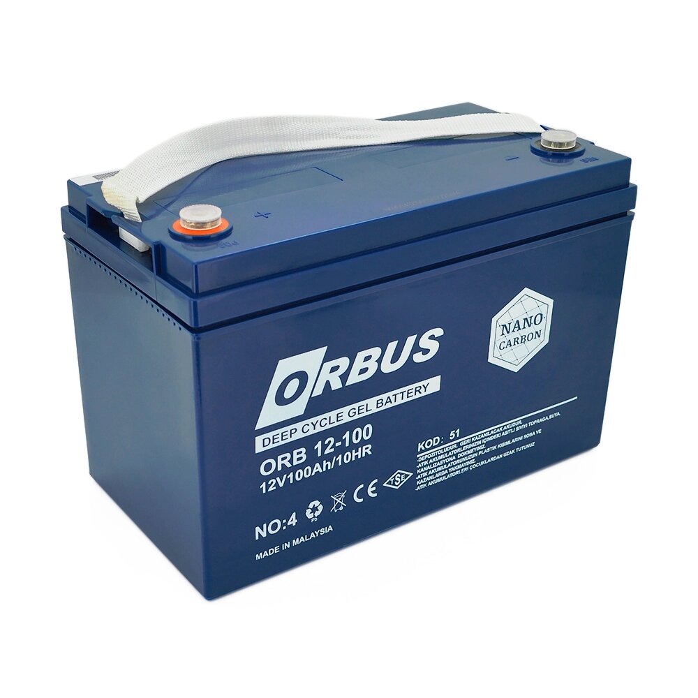 Акумуляторна батарея ORBUS CG12100 GEL 12V 100 Ah (330 x 171 x 214) 30kg Q1/48 від компанії Price Killer - фото 1