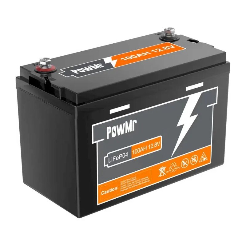 Акумуляторна батарея  PowMr 100Ah 12.8 V Lifepo4 , 1280Вт\год  325 *215 *170, 11кг від компанії Price Killer - фото 1