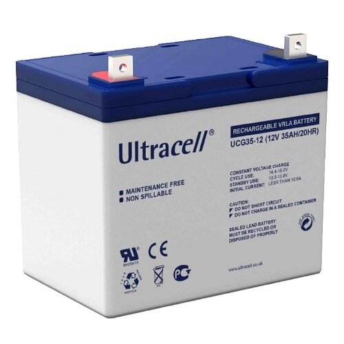 Акумуляторна батарея Ultracell UCG35-12 GEL 12V 35 Ah (195x 130 x 167), 11.5 kg White Q1/132 від компанії Price Killer - фото 1