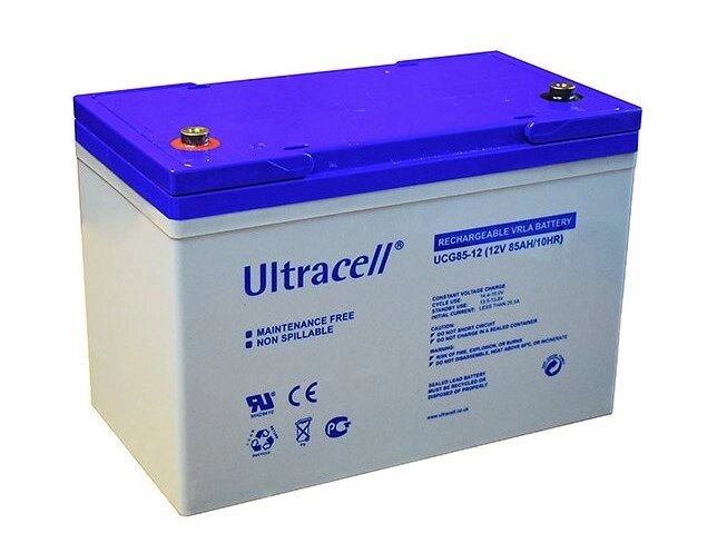 Акумуляторна батарея Ultracell UCG85-12 GEL 12V 85 Ah  (306 x 128 x 214), 26.80 kg  White Q1/67 від компанії Price Killer - фото 1