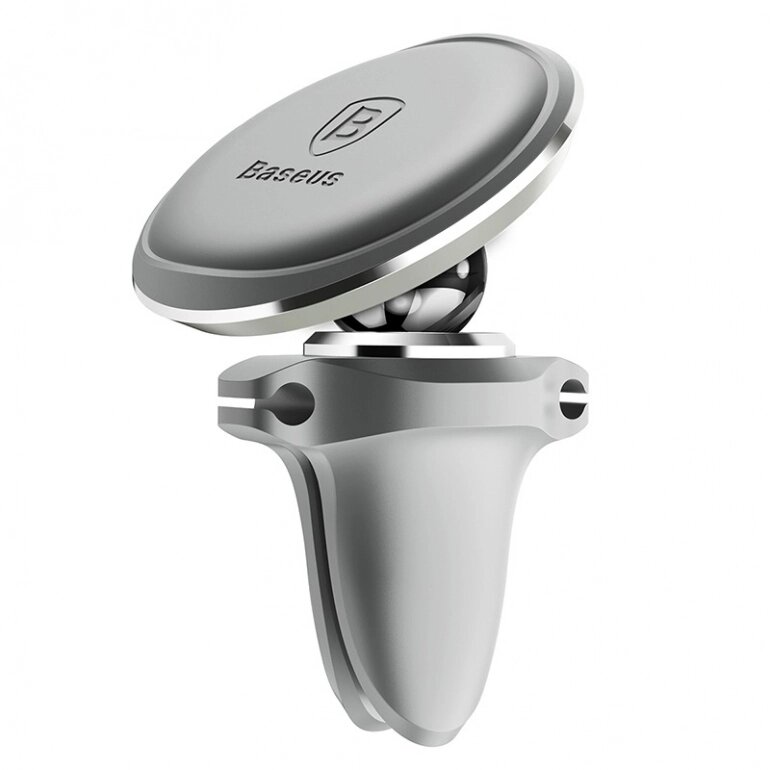 Автоутримувач Baseus Magnetic Air Vent Car Mount Holder Silver (SUGX-A0S) від компанії Price Killer - фото 1