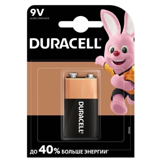 Батарейка лужна DURACELL 9V/MN1604, 1шт у блістері, ціна за блістер від компанії Price Killer - фото 1