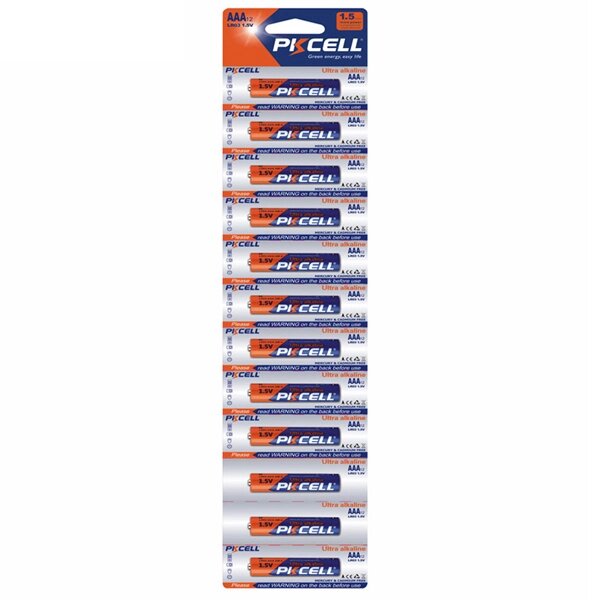 Батарейка сольова PKCELL 1.5V AAA/R03, 12 штук в блістері ціна за блістер, Q10/60 від компанії Price Killer - фото 1